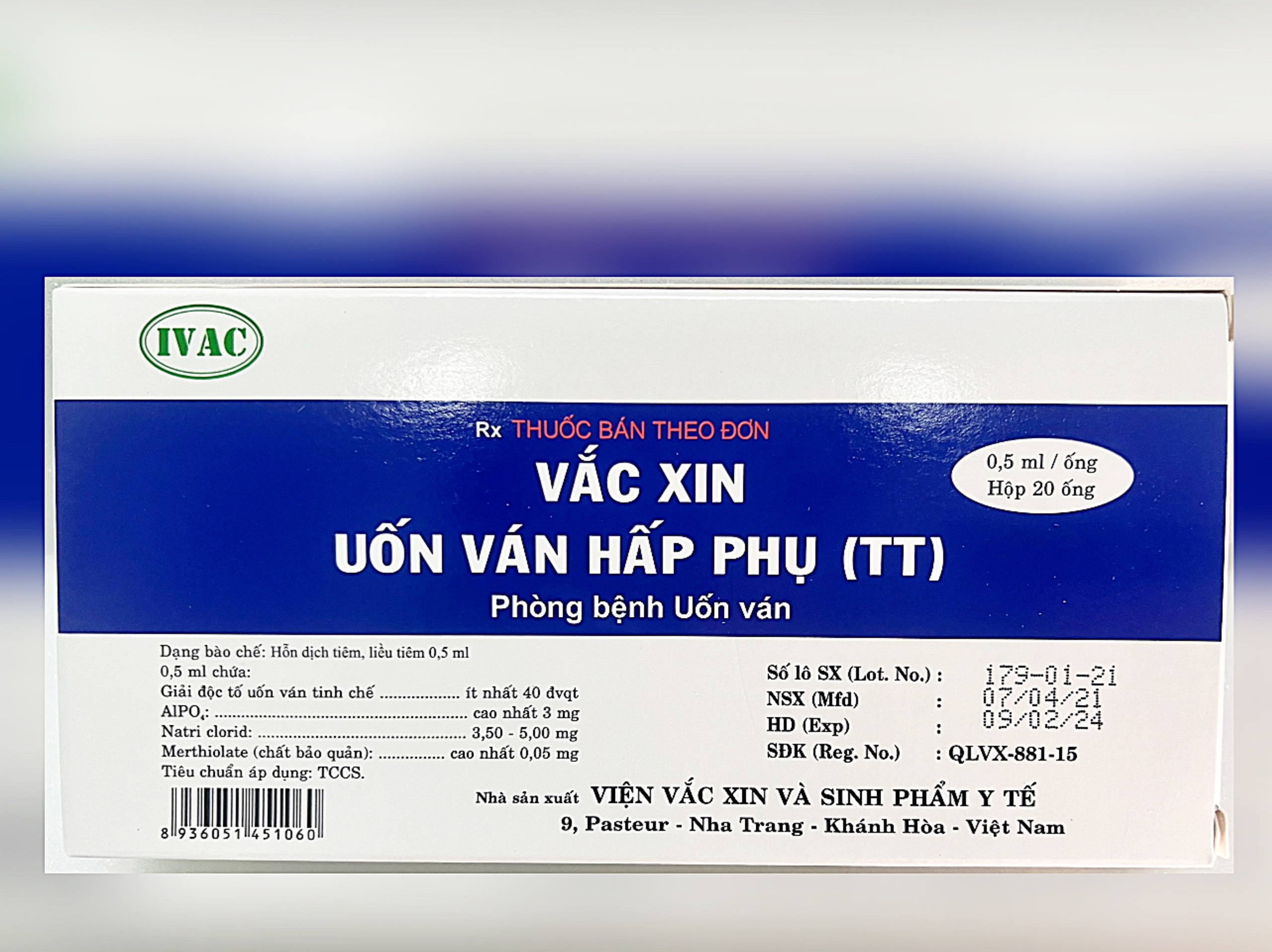 VAT - Vắc xin uốn ván hấp phụ (TT)