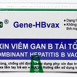 Vắc xin viêm gan B tái tổ hợp - Gene-HBvax 893310036423 (SĐK cũ: QLVX-1043-17)