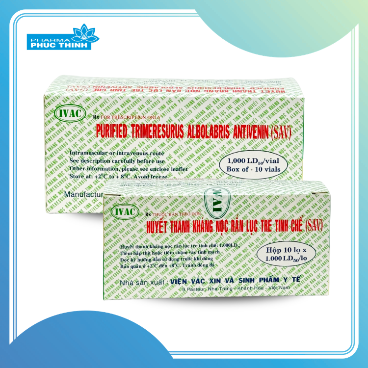 SAV-Tri – Huyết thanh kháng nọc rắn lục tre