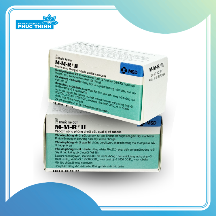 M-M-R II – VẮC-XIN PHÒNG SỞI, QUAI BỊ VÀ RUBELLA