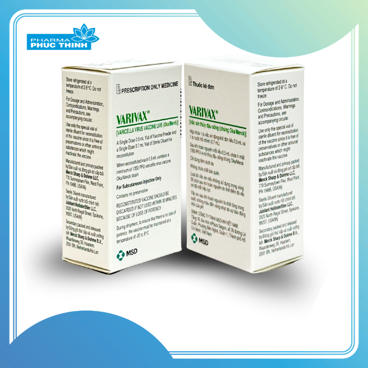 VARIVAX® - VẮC-XIN PHÒNG BỆNH THỦY ĐẬU